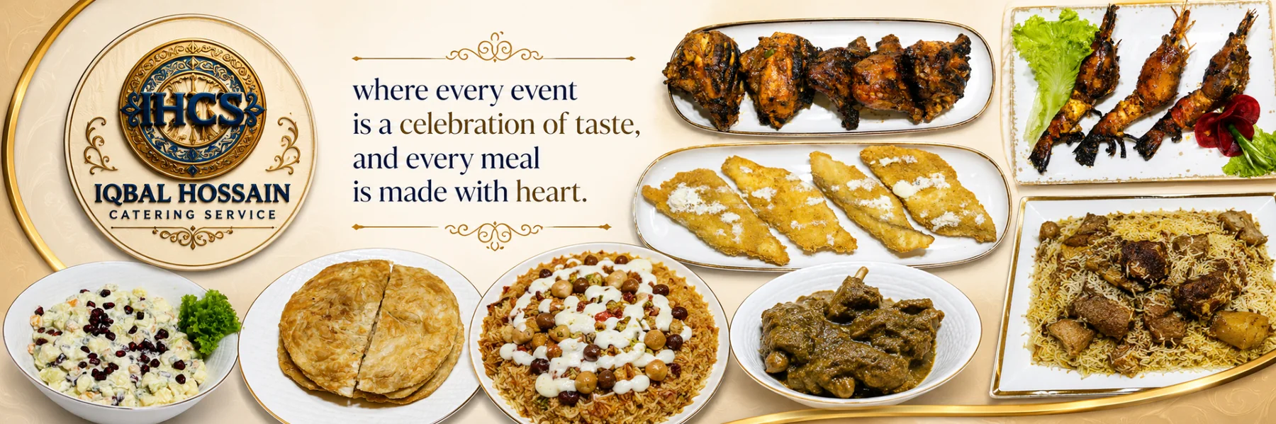 Outdoor catering arrangement in Dhaka