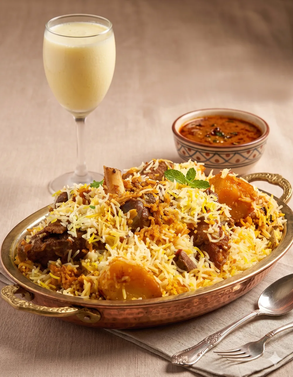 Premium biryani presentation
