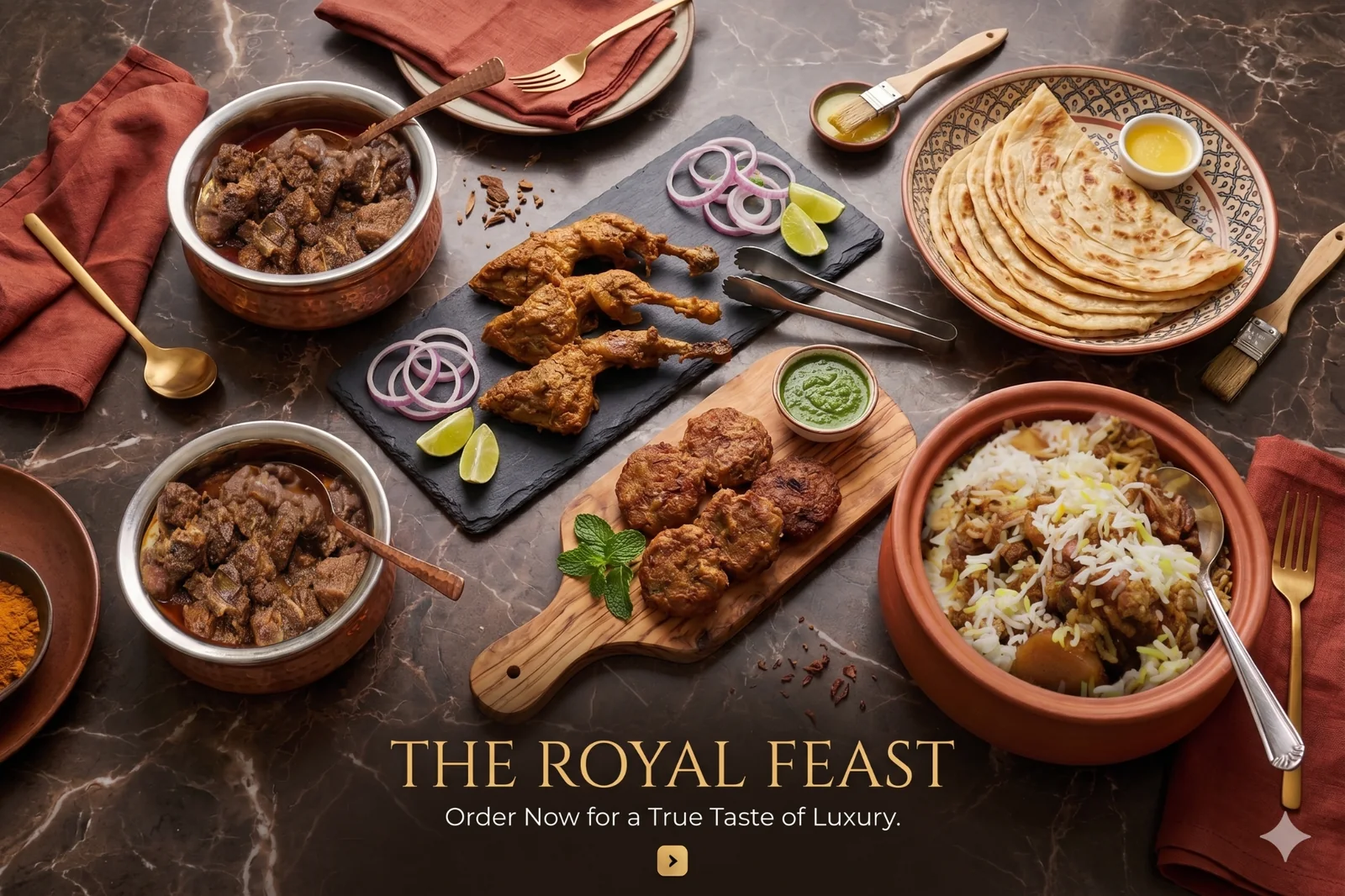 Royal catering feast