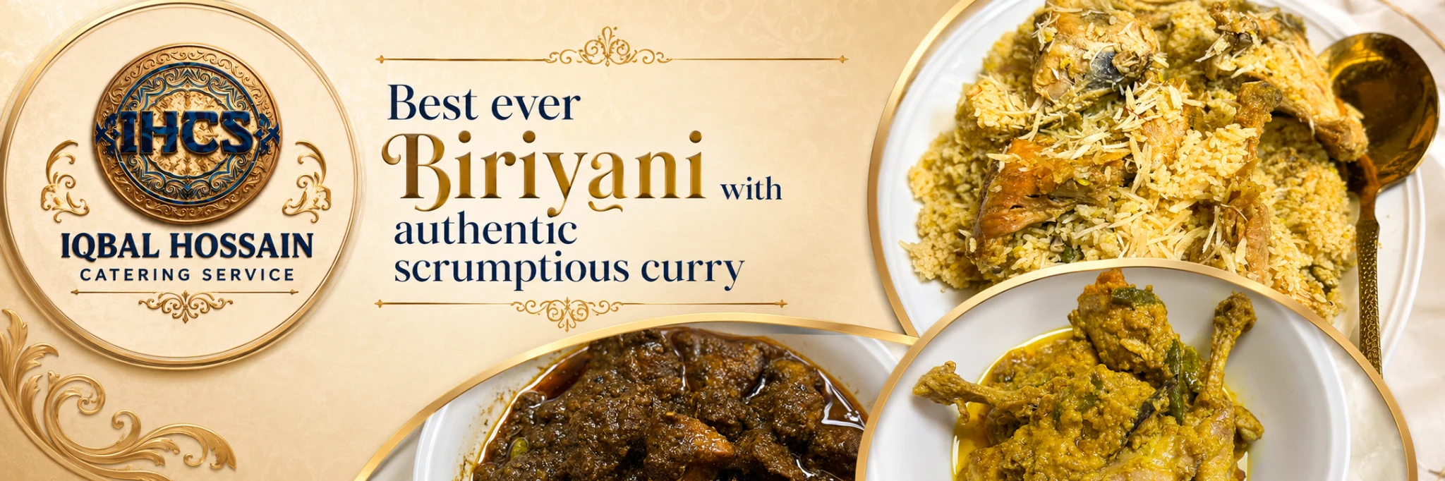 Biryani with authentic scrumptious curry by Iqbal Hossain Catering Service